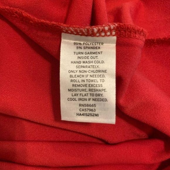 Halogen Red Flowy 3/4 Sleeve Shift Dress - Picture 11 of 11